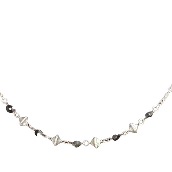 Notations Sz M Black Velvet Shell Top Attached Jacket Beaded Belt #235G - Picture 6 of 9